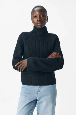 Objviola Ls Lo Rollneck Knit
