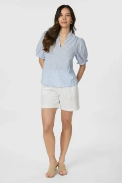 Odesa Dot Stripe Blouse 166039