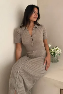 Odetteic Long Ss Dress A025