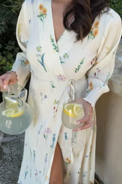 Ofeliaic Long Wrap Dress