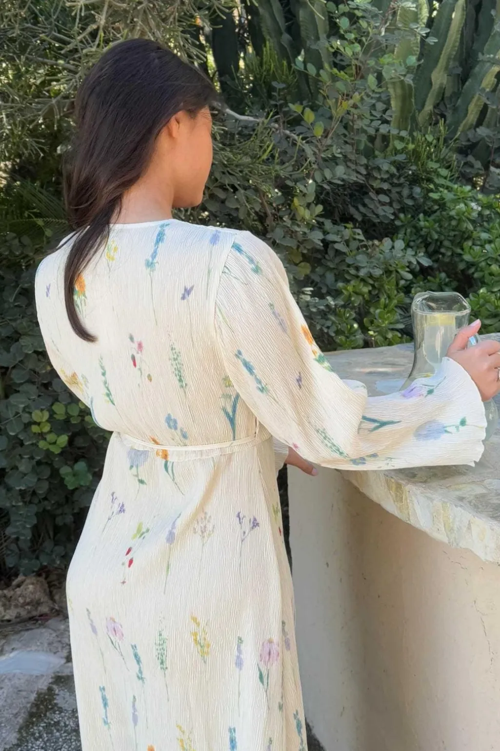 Ofeliaic Long Wrap Dress