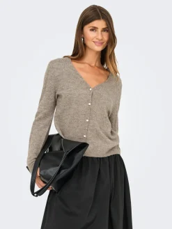 Onladele Ls Lace Mix Revers Cardi Cc Knt