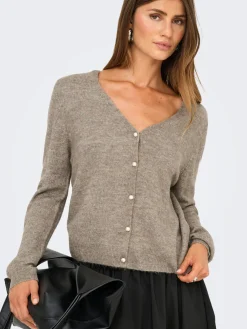 Onladele Ls Lace Mix Revers Cardi Cc Knt