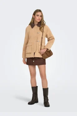 Onlaggie Faux Suede Contrast Jacket