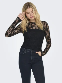 Onlalba L/S Lace Top