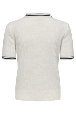 Onlcanton Ss Polo Pull Knt