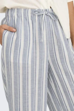 Onlcaro Linen Bl Pull-Up Pant Cc