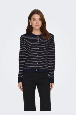 Onlchester Life Ls Stripe Cardi Cc Knt