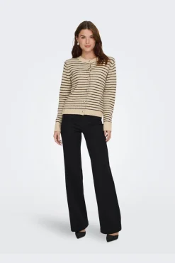 Onlchester Life Ls Stripe Cardi Cc Knt