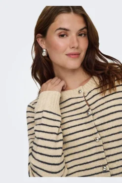 Onlchester Life Ls Stripe Cardi Cc Knt