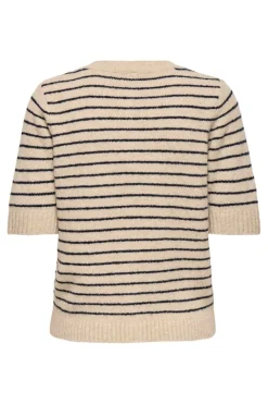 Onlchester Life Ss Stripe Cardi Cc Knt