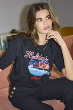 Onlcoca Cola Xmas Life S/S Top