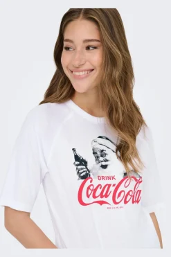 Onlcoca Cola Xmas Life S/S Top