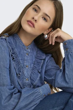 Onldasha-Sevigny L/S Frill Shirt Akm