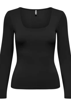 Onlea L/S 2-Way Deep Neck Top