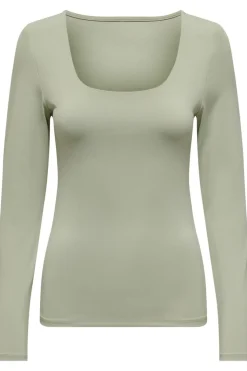 Onlea L/S 2-Way Deep Neck Top