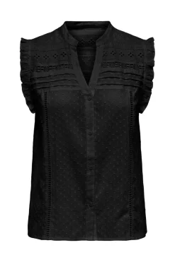 Onlevelyn Sl V-Neck Top Ox