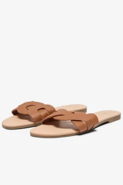 Onlfeli-6 Leather Slip On Sandal