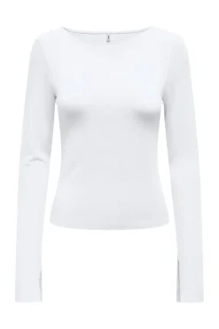 Onlfelina L/S Boatneck Slit Top