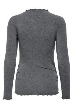 Onlglamour L/S Mockneck Ruching Top