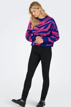 Onlhilla Ls Jq Mix Box O-Neck Knt