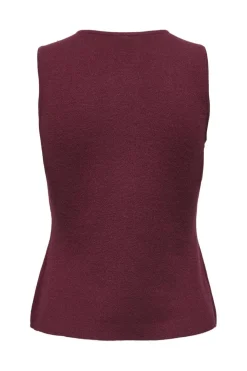 Onlibi Button Sl Vest Cc Knt