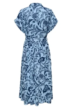 Onljakiri Linen Ss Midi Shirt Dress