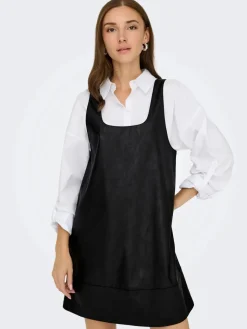 Onljosie Faux Leather Dress Cc