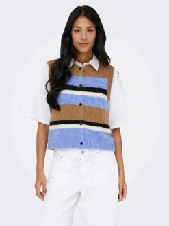Onlkallie Sl Button Vest Knt