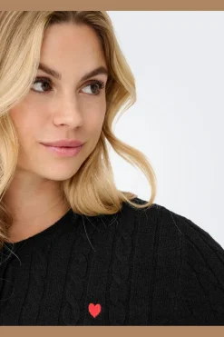 Onlkatia Ls Cable Button Cardigan Cc Knt