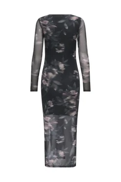 Onlkaya Life Ls Midi Mesh Dress