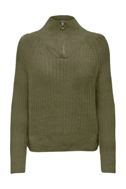 Onlleise Freya Ls Zip High Neck Knt