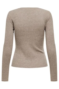 Onllinea L/S O-Neck Button Top Cc