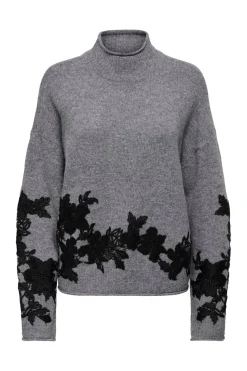 Onllisa Ls Highneck Detail Knt