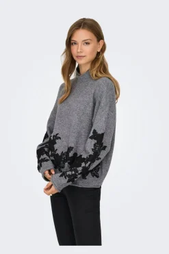 Onllisa Ls Highneck Detail Knt