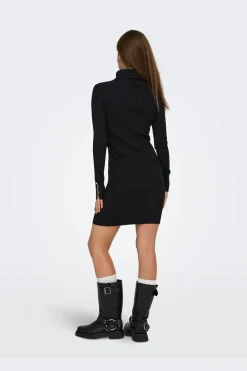Onllouis Ls Rollneck Cable Dress At Knt