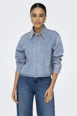 Onlmaggiemay L/S Rhinest Shirt