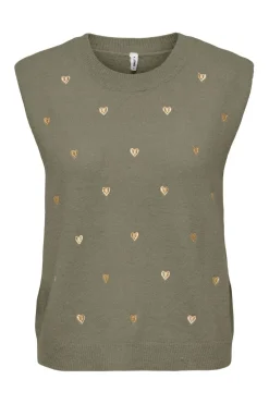 Onlmelody Sl Embroidery O-Neck Knt