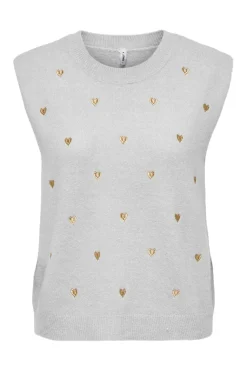 Onlmelody Sl Embroidery O-Neck Knt