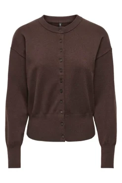 Onlmio Ls O-Neck Button Cardiga Knt