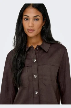 Onlmira L/S Faux Suede Shirt