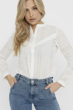 Onlmiriam Ls Emb Anglaise Blouse