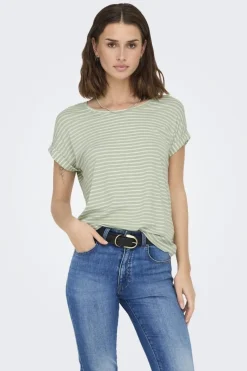 Onlmoster Stripe S/S O-Neck Top