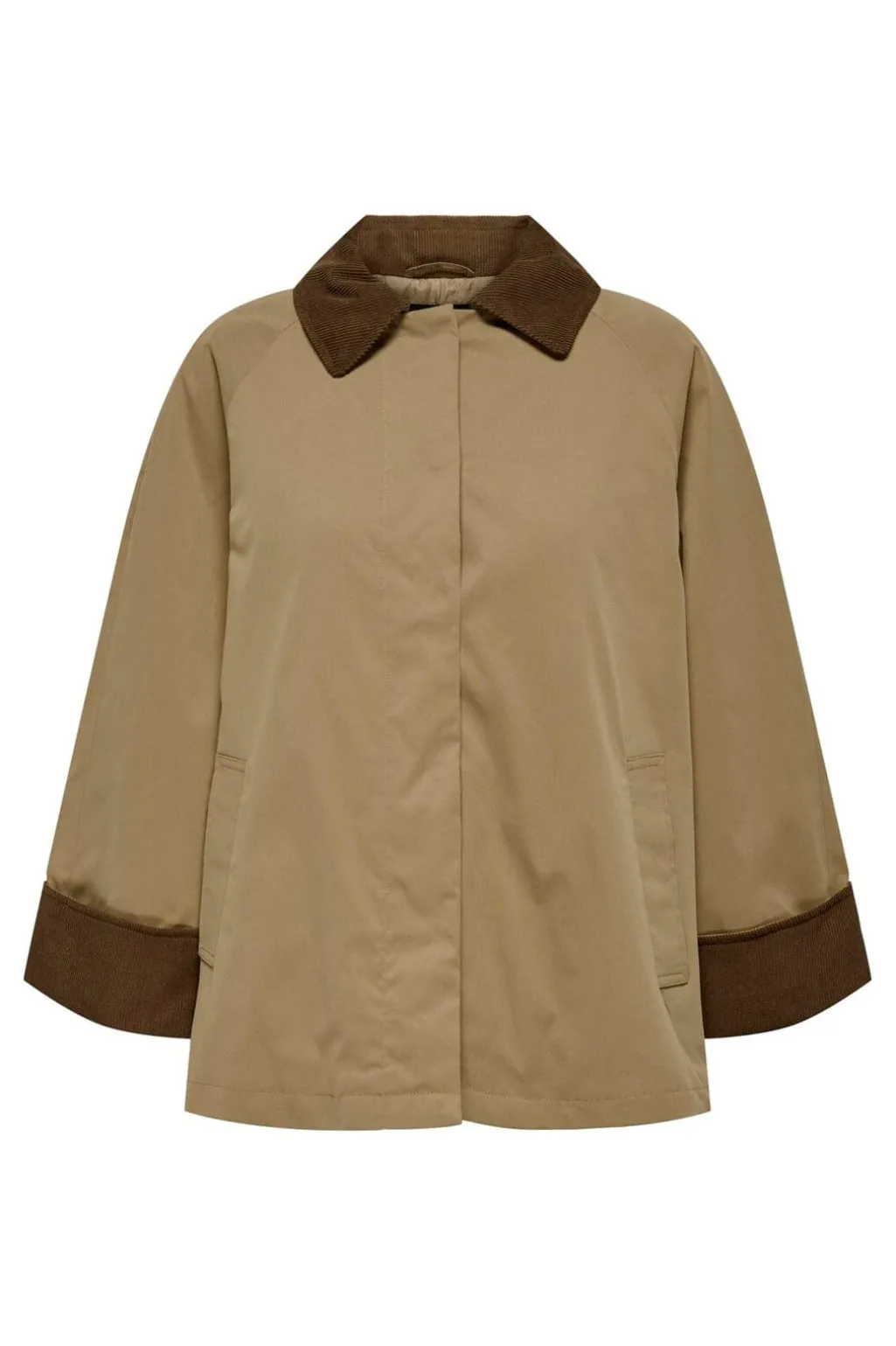 Onlorchid Mix Cordoroy Parka Coat