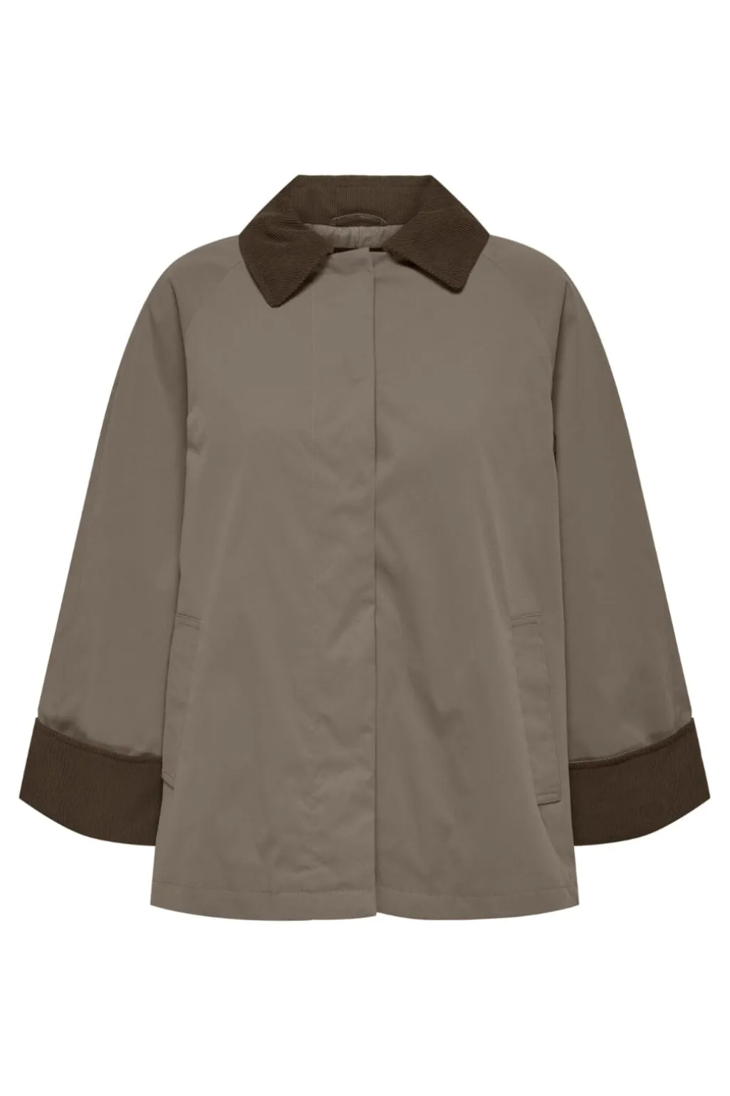 Onlorchid Mix Cordoroy Parka Coat