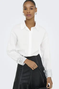 Onlpanama Ls Sequines Mix Shirt
