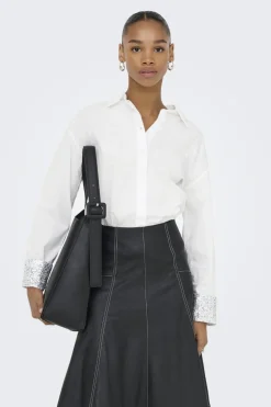 Onlpanama Ls Sequines Mix Shirt