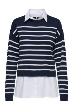 Onlpayson Ls Mix Pullover Knt