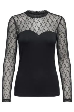 Onlsalina L/S Lace Mix Top