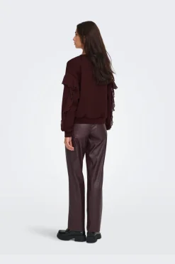 Onlscarlet L/S Flounce Swt